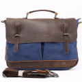 Wholesale Factories Canvas Handbags For Man Genuine Leather Messenger Bags